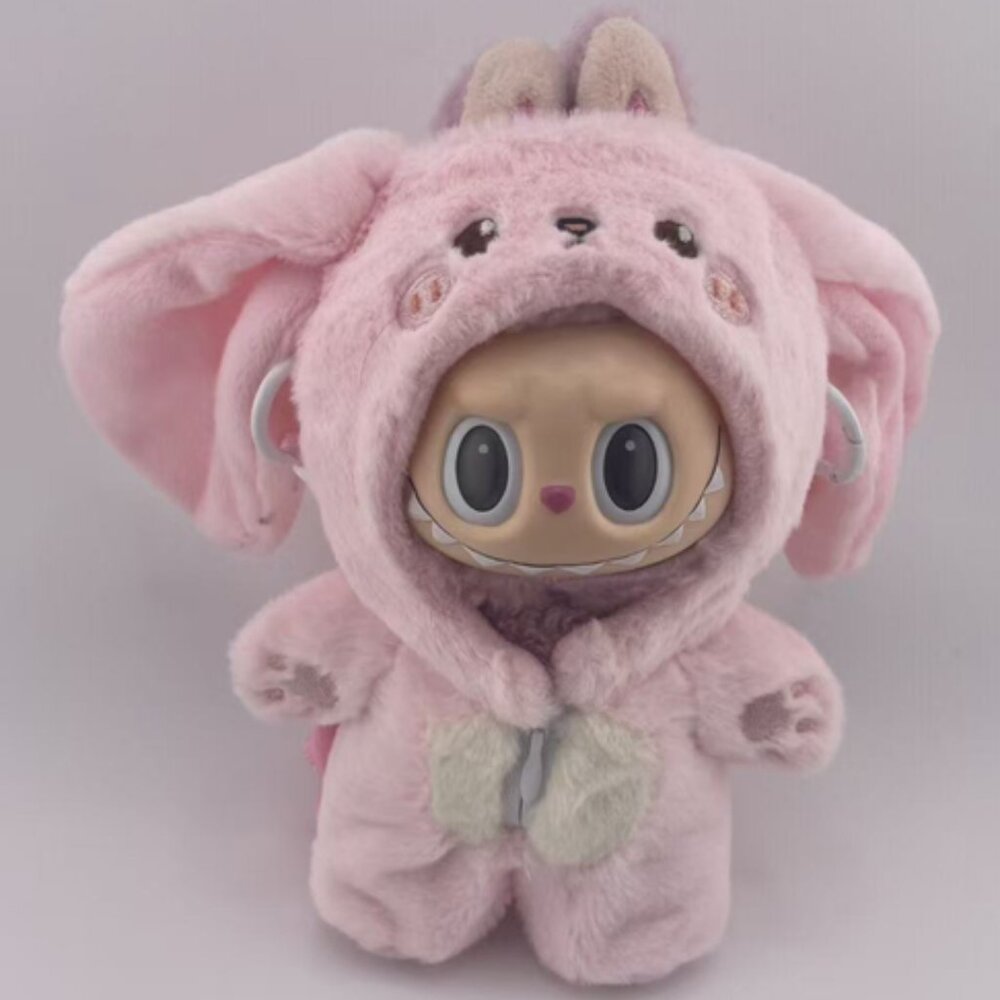 Cute Plush Bunny Outfit for Small Doll